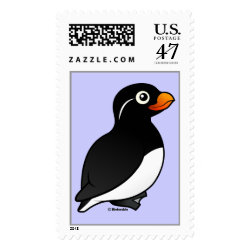Parakeet Auklet Large Stamp 2.5