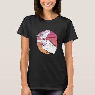 Parakeet Budgie Bird Vintage Budgerigar Parrot Fi T-Shirt