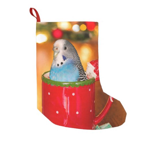 Parakeet Christmas Small Christmas Stocking