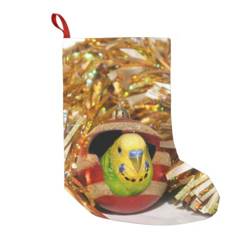 Parakeet Christmas Small Christmas Stocking