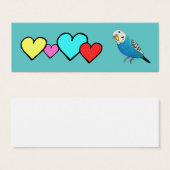Parakeet Drawing with Hearts (Front & Back)