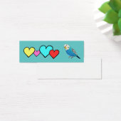 Parakeet Drawing with Hearts (Desk)