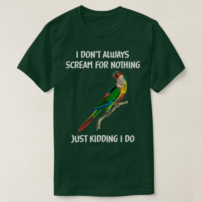 Parakeet Gift Funny Parrot Gift Parrots Bird Gift  T-Shirt (Design Front)