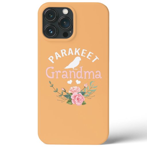 Parakeet Grandma Gifts For Women Mom Bird Lover iPhone 13 Pro Max Case