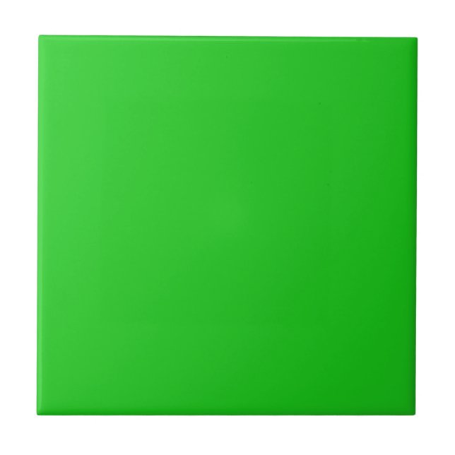 Parakeet Green Solid Color Tile (Front)