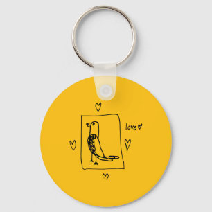 Parakeet keychain