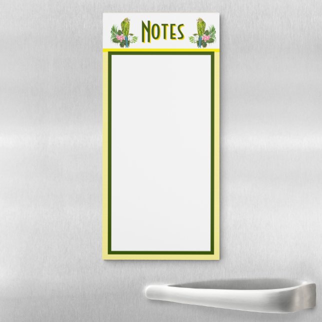 Parakeet Notes Magnetic Notepad (In Situ)