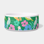 Parakeet & Palms Tropical<br><div class="desc">A cute and kitschy Parakeet bird pattern in bright, tropical colors</div>