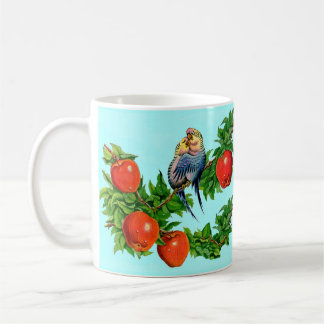 parakeets in love coffee mug