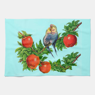 parakeets in love towel