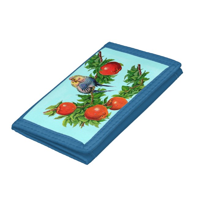 parakeets in love trifold wallet (Bottom)