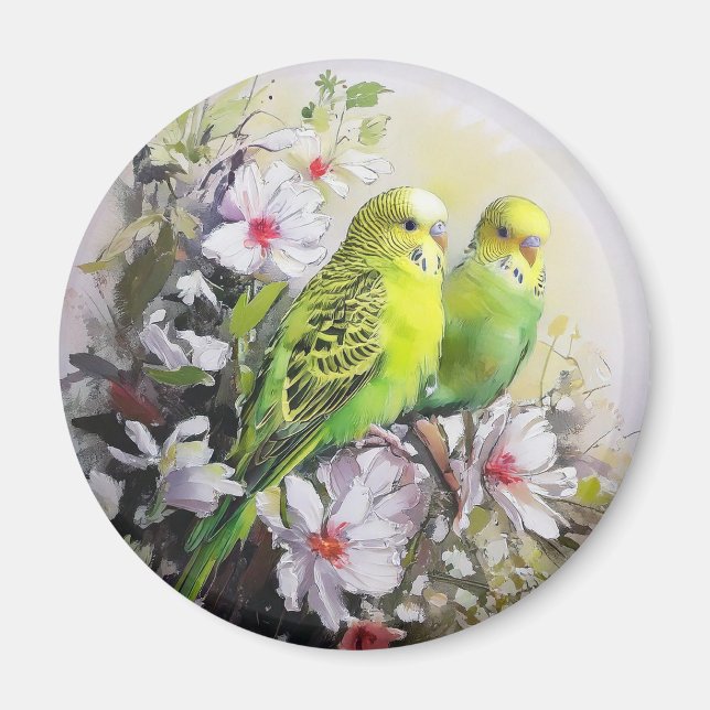 Parakeets Magnet (Front)