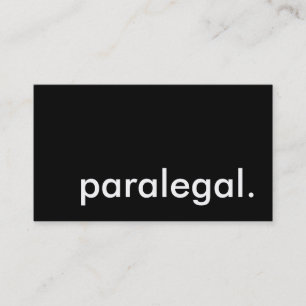paralegal. business card