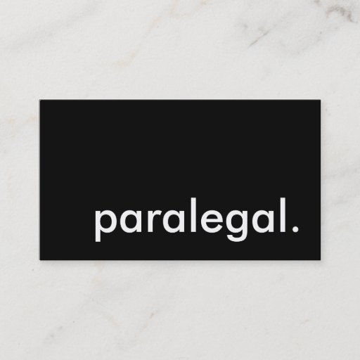 Customizable paralegal. business card