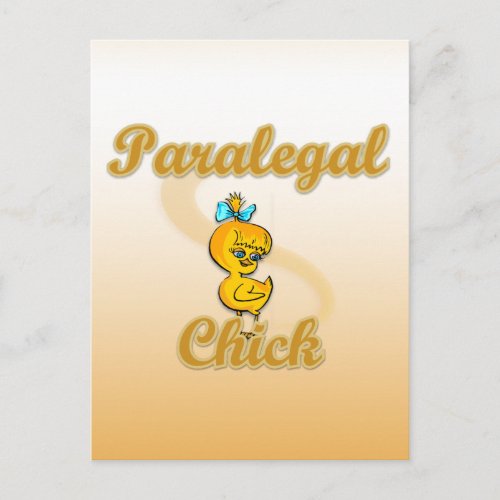 Paralegal Chick Postcard