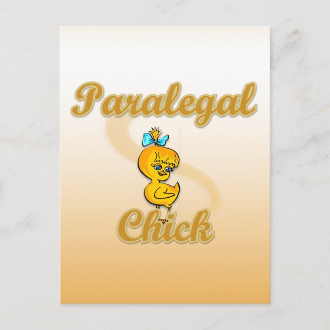 Paralegal Chick Postcard (Front)