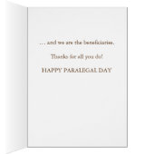 Paralegal Day, Bird on High Wire, Legal Assistant (Inside (Right))