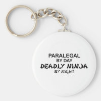 Paralegal Deadly Ninja by Night Keychain