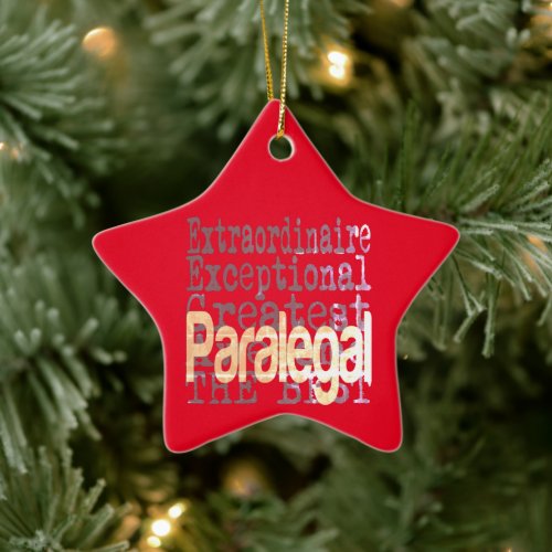 Paralegal Extraordinaire Ceramic Ornament