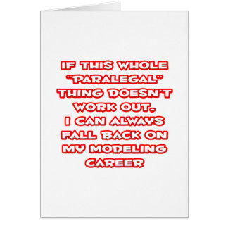 Paralegal Humor ... Modeling Career Cards