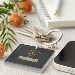 Paralegal Just Like a Lawyer Only Much Poorer Keychain