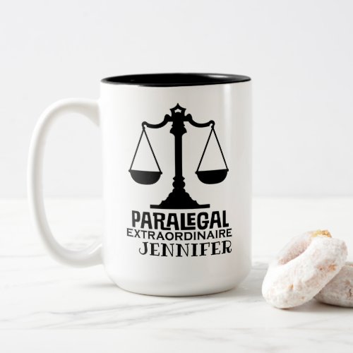Paralegal Law Office Gift Two_Tone Coffee Mug