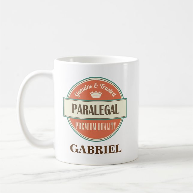 Paralegal Personalized Office Mug Gift (Left)