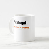 Paralegal Power of Attorney Mug (Front Left)