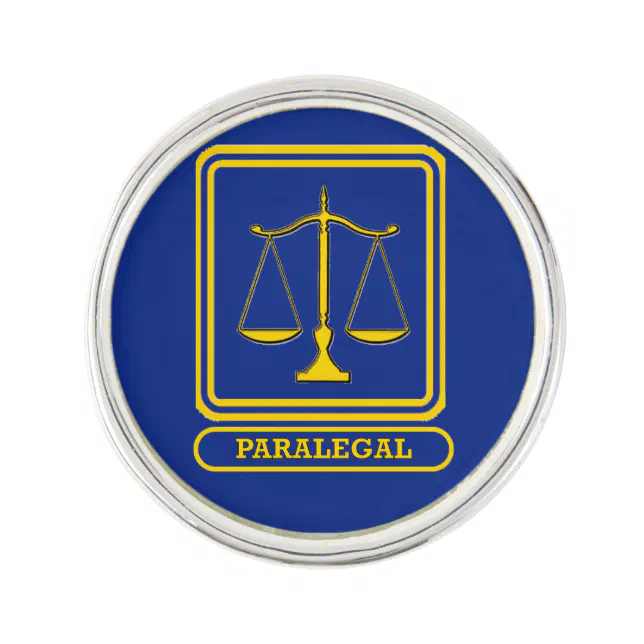 Paralegal Scales of Justice Lapel Pin Zazzle