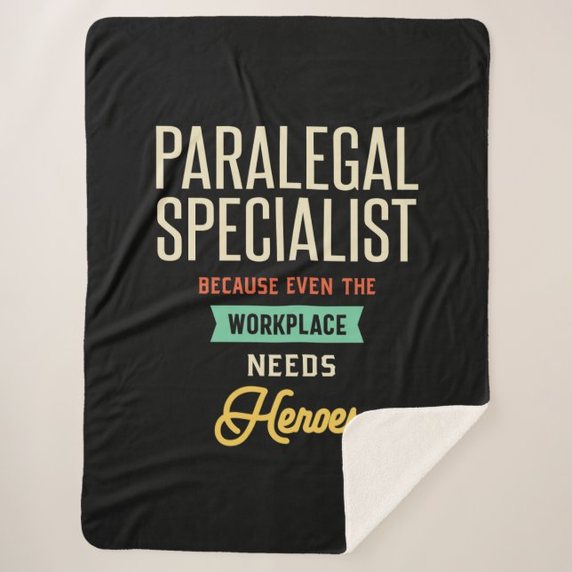 Paralegal Specialist Sherpa Blanket (Front)