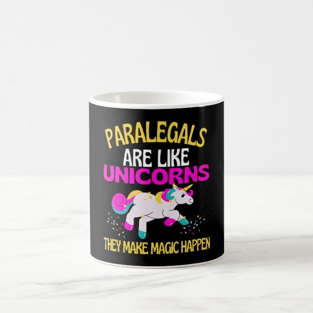 Paralegal Unicorn , Magical Unicorn Lawyer Coffee Mug (Center)