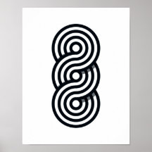 Parallel Lines Art Print - Black and White Line