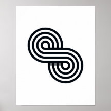 Parallel Lines Art Print - Black and White Line