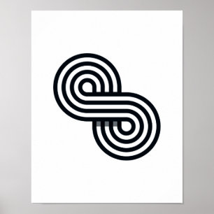 Parallel Lines Art Print - Black and White Line