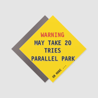 🚨 Parallel Parking Pro? Honest Struggle Decal! Car Magnet
