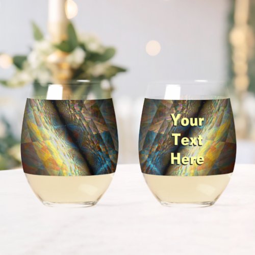 Parallel Planes Stemless Wine Glass