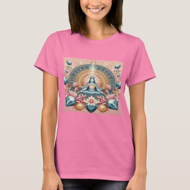 PARALLEL REALMS CRYSTAL AND GODDESS T SHIRT (Front)