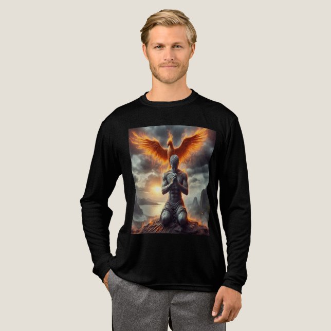 Parallel Realms Mens Pheonix t shirt (Full Front)