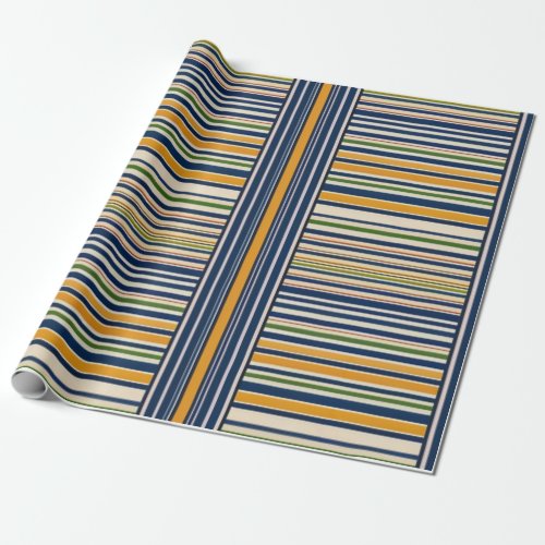 Parallel striped seamless pattern wrapping paper