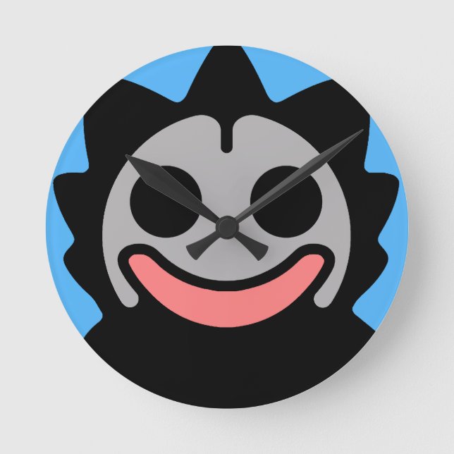 Parallel Universe Dada Alien Comix Clupkitz Avatar Round Clock (Front)