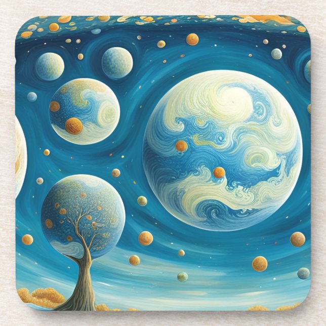 Parallel universes beverage coaster (Front)