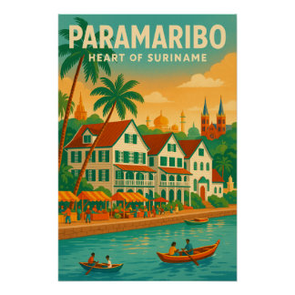 Paramaribo — Heart of Suriname Poster