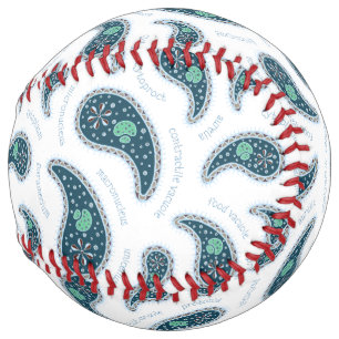 Paramecia Paisley Biology Nerd Sports Fan  Softball