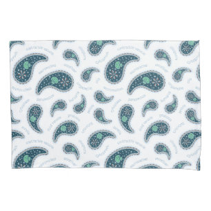 Paramecia Paisley Biology Science Protozoan Pillow Case