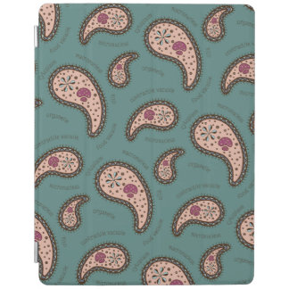 Paramecia Paisley Biology Science Teal iPad Smart Cover