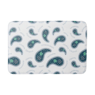 Paramecia Paisley Protozoan Biology Science Bath Mat