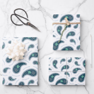 Paramecia Paisley Protozoan Biology Science Fun Wrapping Paper Sheets