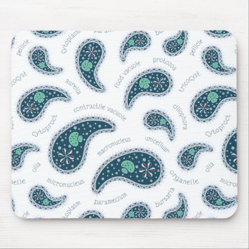 Paramecia Paisley Protozoan Biology Science Mouse Pad