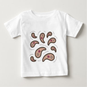 Paramecia Paisley Protozoan Biology Science Toddle Baby T-Shirt