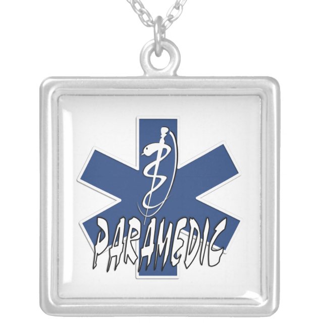 Paramedic Action Silver Plated Necklace (Front)